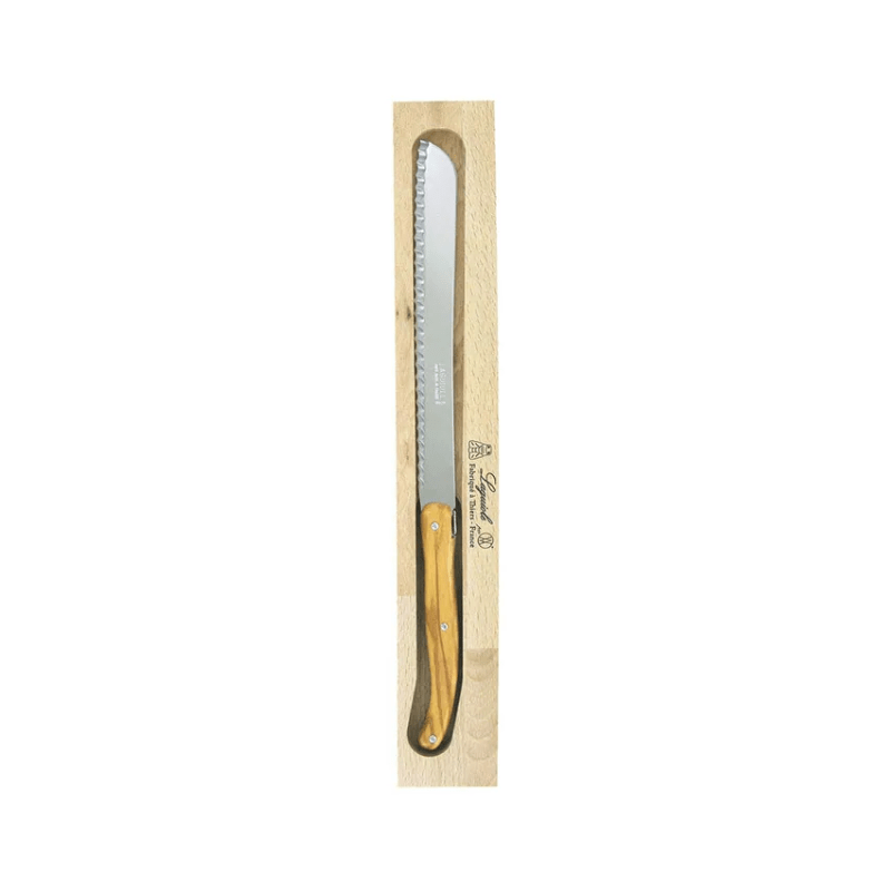 Andre Verdier Laguiole Debutant Bread Knife Olive Wood The Homestore Auckland