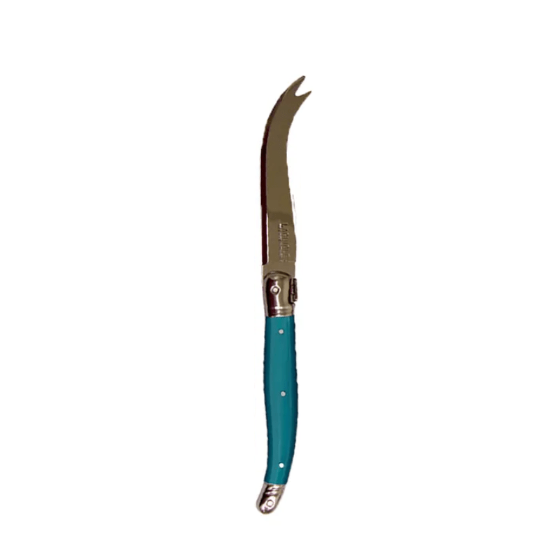 Andre Verdier Laguiole Debutant Small Cheese Knife Teal