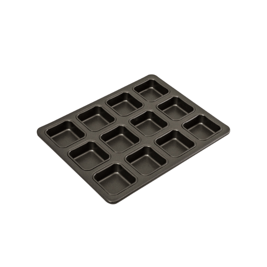 Bakemaster Non-Stick Individual Square Brownie Pan 12 Cup The Homestore Auckland