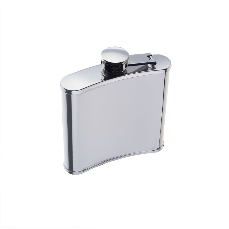 BarCraft Polished Stainless Steel Hip Flask 170ml The Homestore Auckland