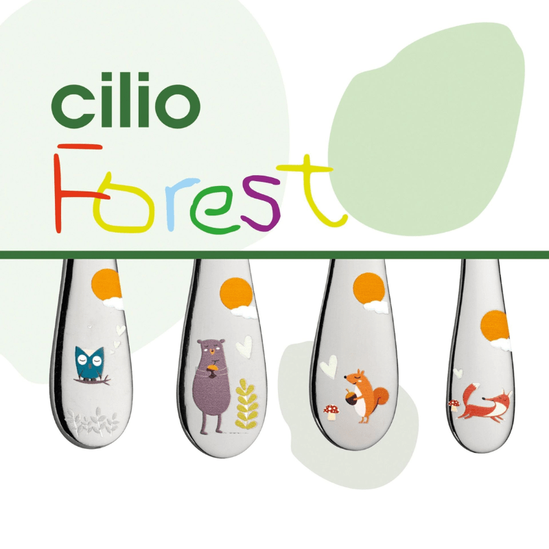 Cilio Children's Forest Cutlery Set 4-Piece