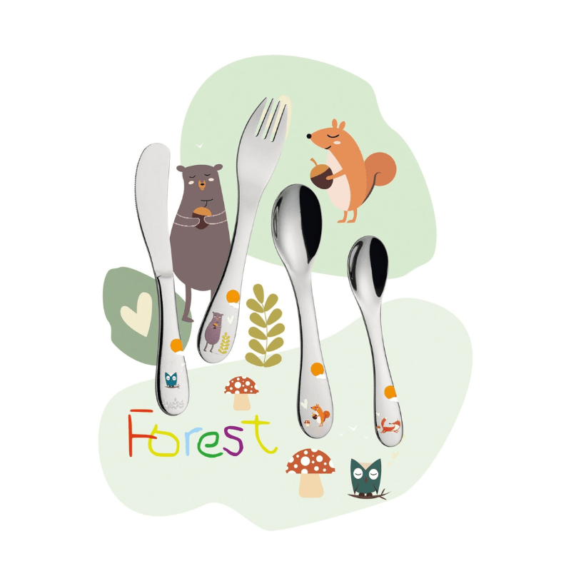 Cilio Children's Forest Cutlery Set 4-Piece