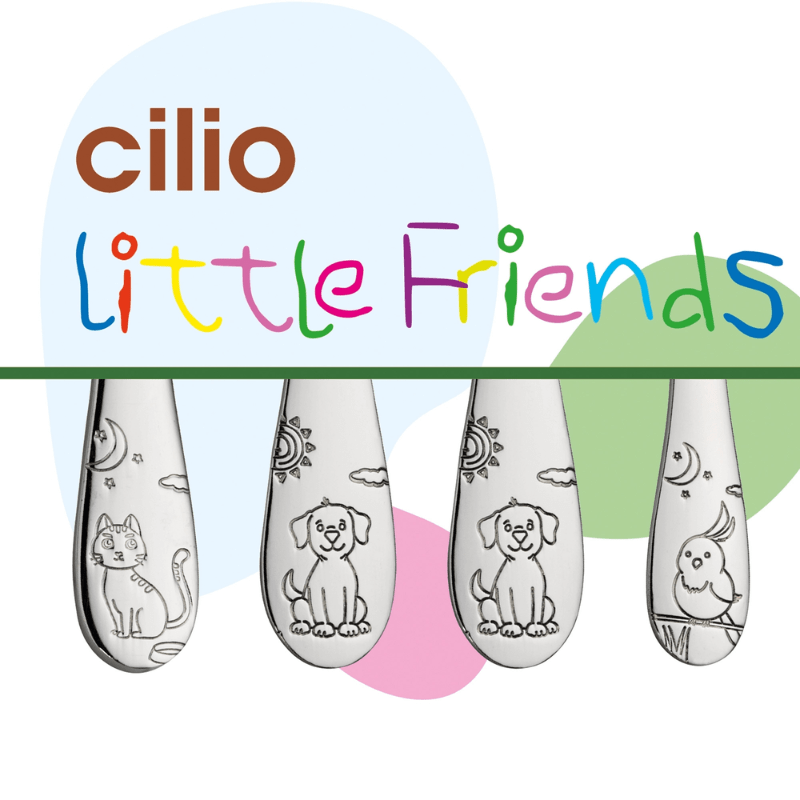 Cilio Children's Litte Friends Cutlery Set 4-Piece