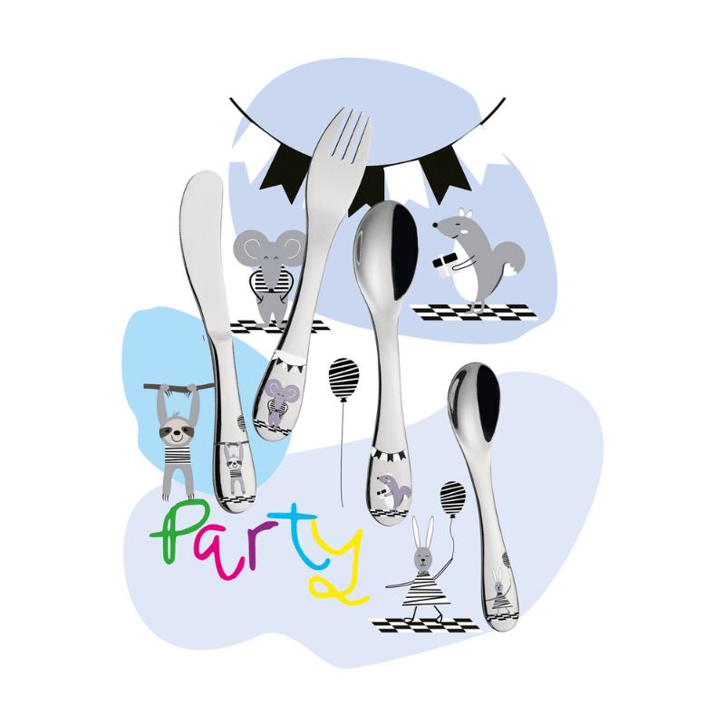 Cilio Children's Party Cutlery Set 4-Piece