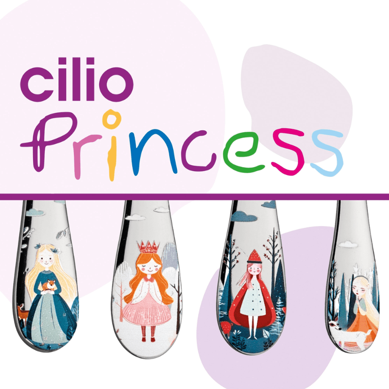 Cilio Children's Princess Cutlery Set 4-Piece