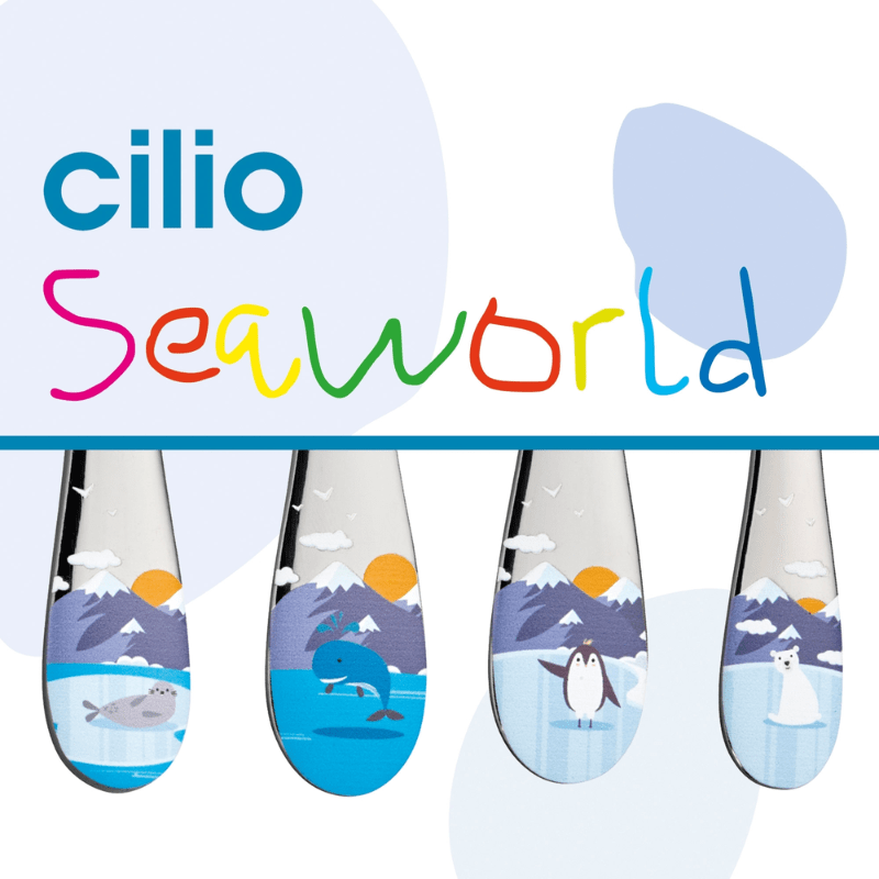 Cilio Children's Seaworld Cutlery Set 4-Piece