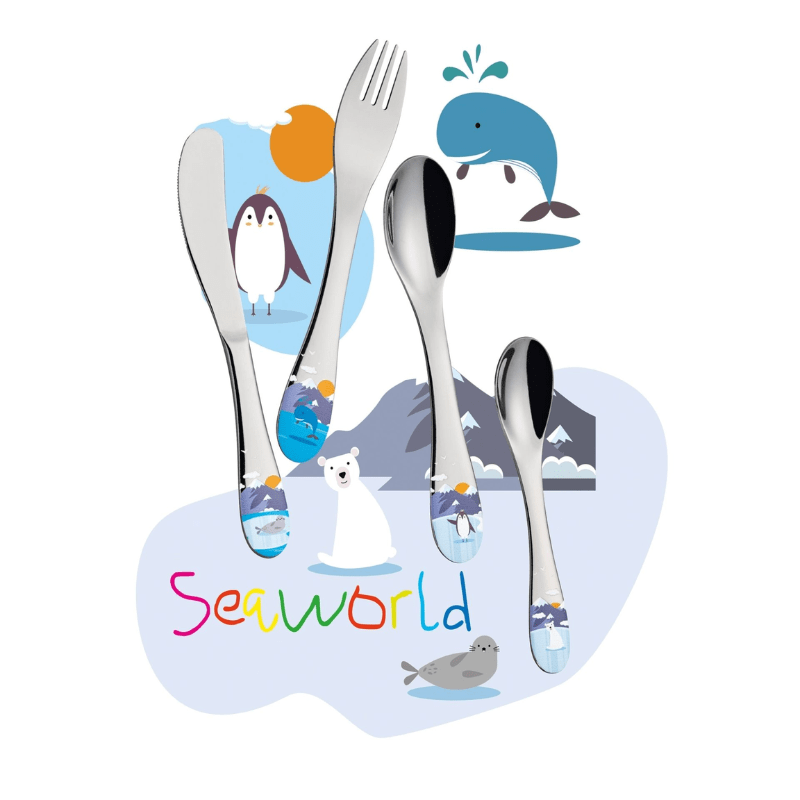 Cilio Children's Seaworld Cutlery Set 4-Piece