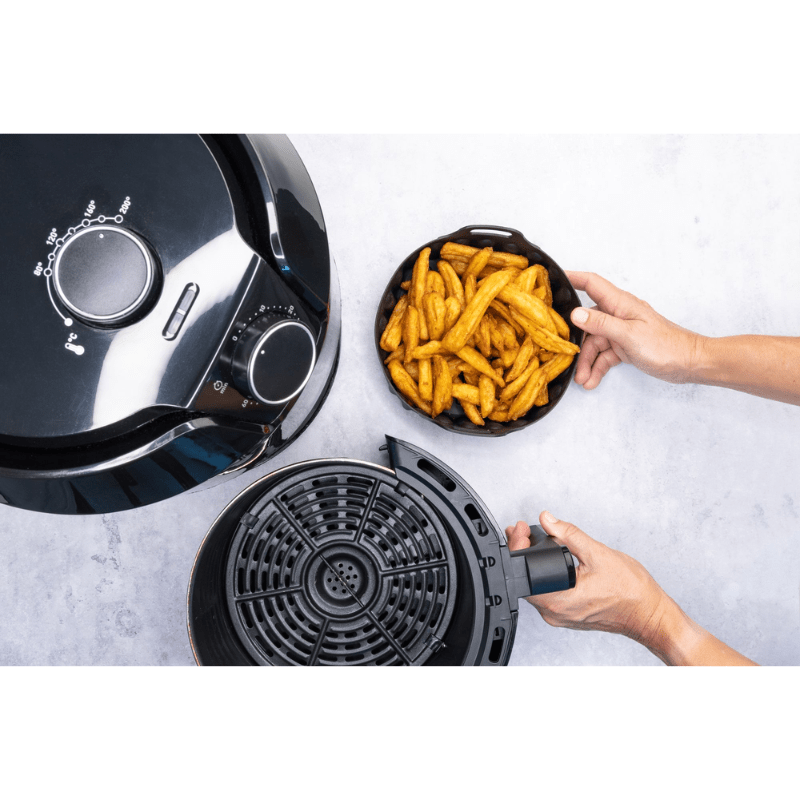 Cuisena Air Fryer Silicone Square Basket Black 18.5cm The Homestore Auckland