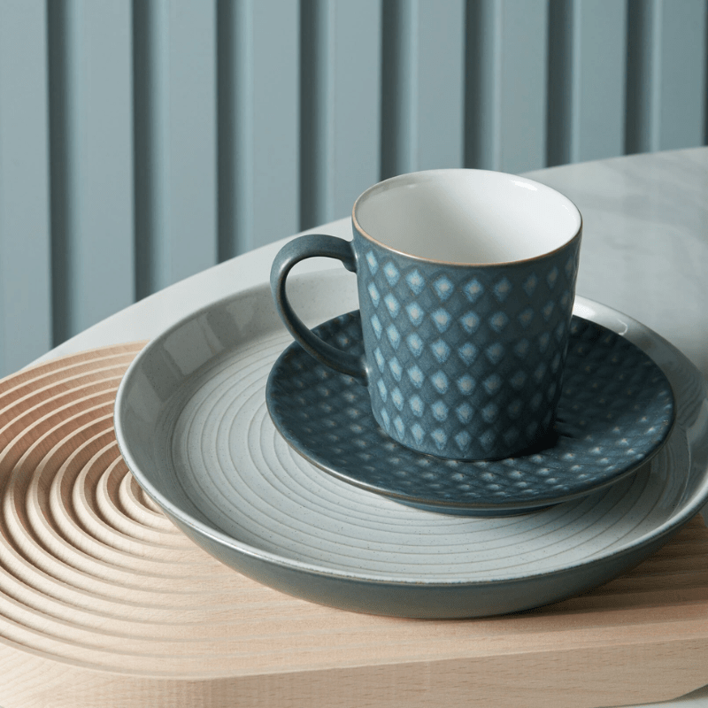 Denby Impression Diamond Charcoal Mug 400ml The Homestore Auckland