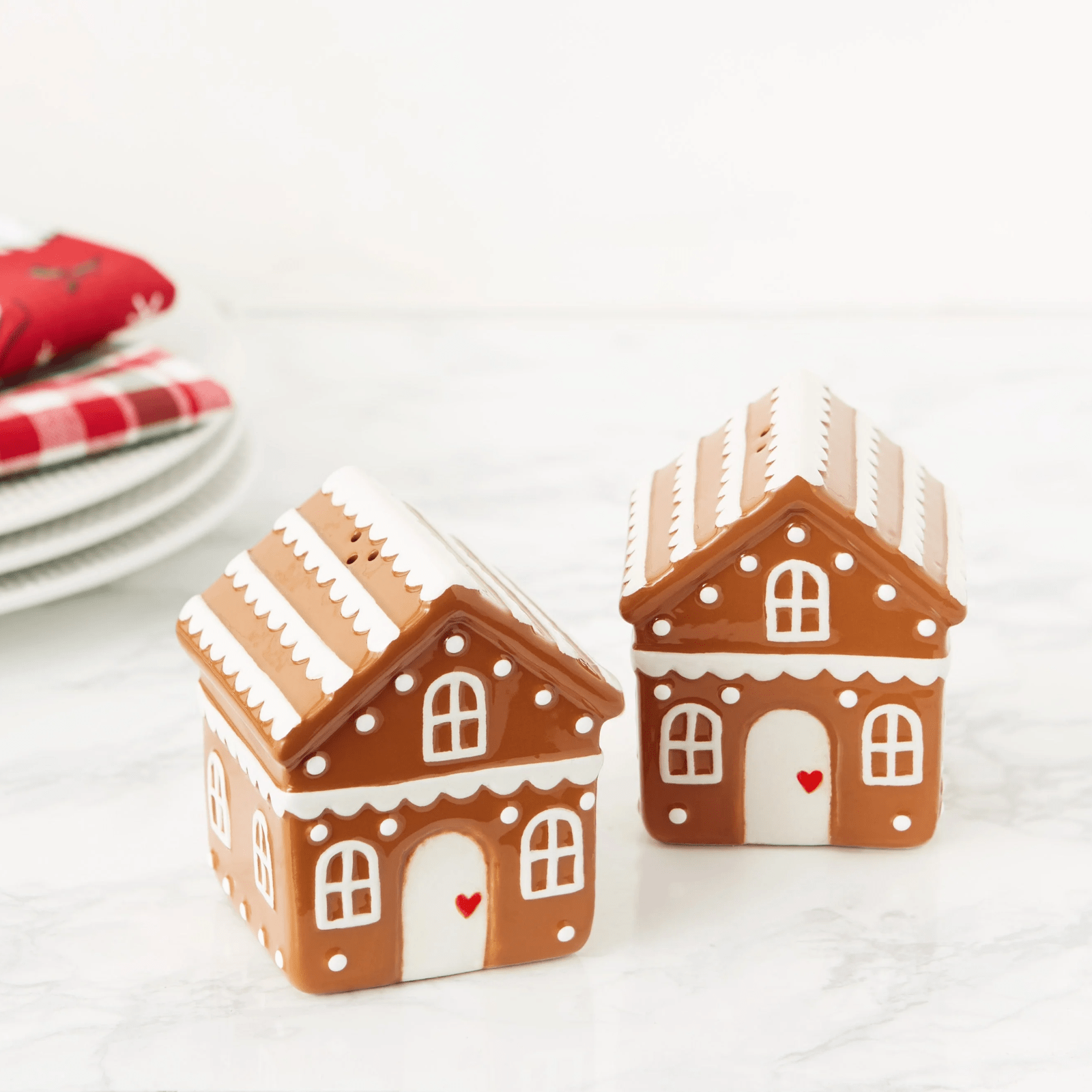 Design Imports Gingerbread House Salt & Pepper Set