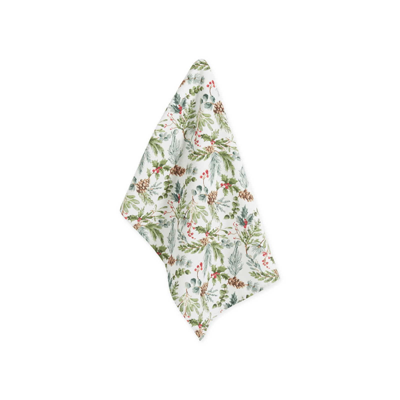 Design Imports Holiday Sprigs Printed Dishtowel