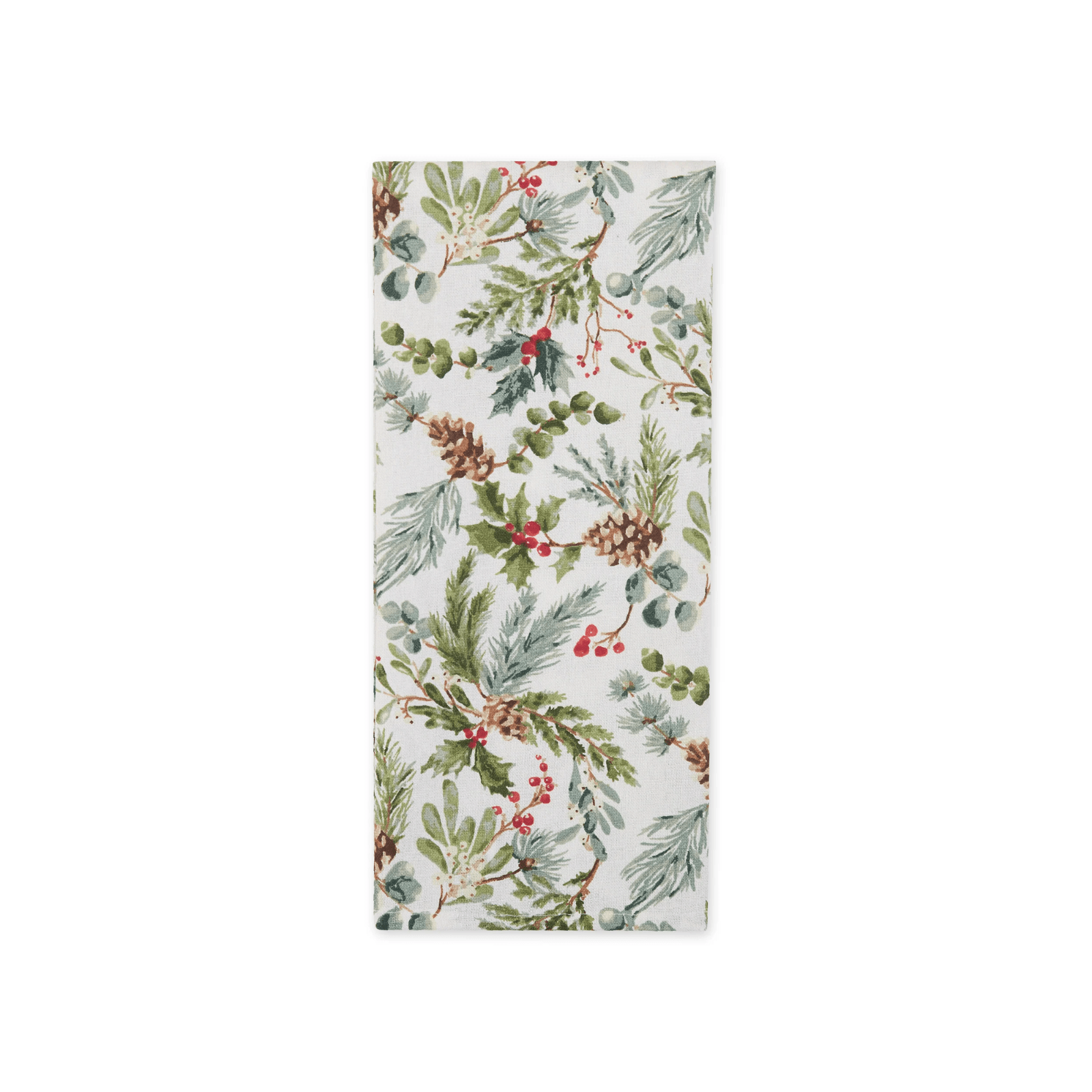 Design Imports Holiday Sprigs Printed Dishtowel