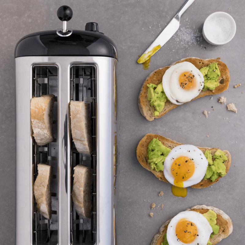 Dualit Lite Long Slot Toaster 4 Slice Black