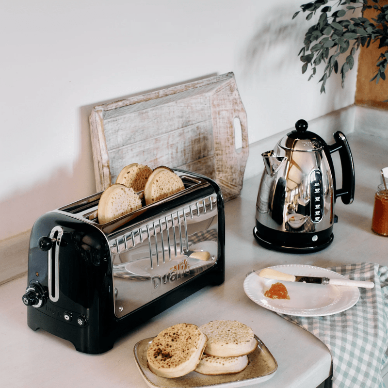 Dualit Lite Long Slot Toaster 4 Slice Black