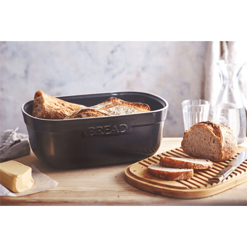 Emile Henry Bread Box & Chopping Board Truffle