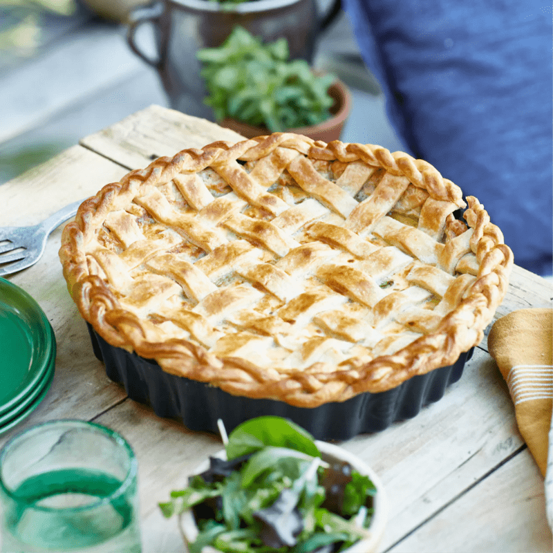 Emile Henry Deep Flan Dish 24cm Cedar