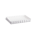 Emile Henry Deep Rectangular Tart Dish 34cm Flour