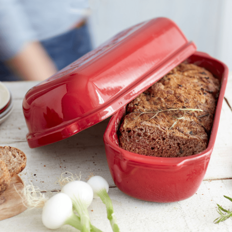 Emile Henry Large Bread Loaf Baker Burgundy