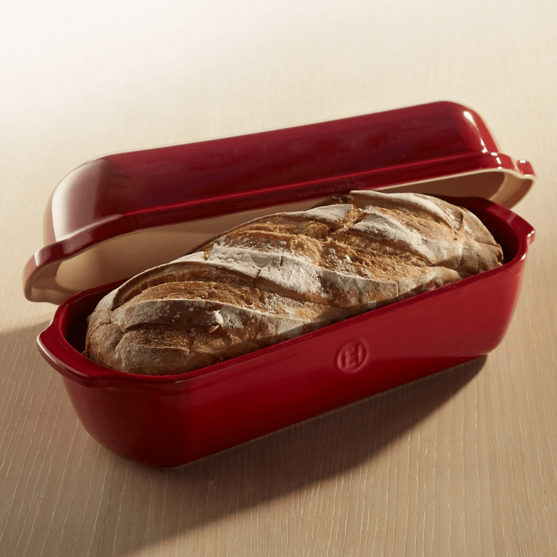 Emile Henry Large Bread Loaf Baker Burgundy