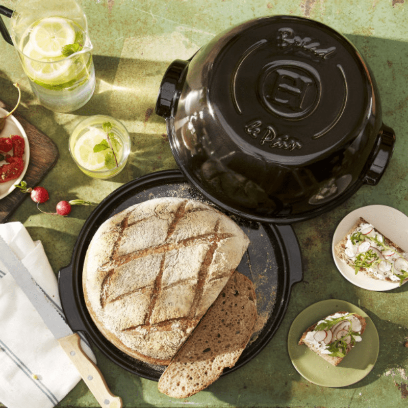 Emile Henry Round Bread Maker Charcoal