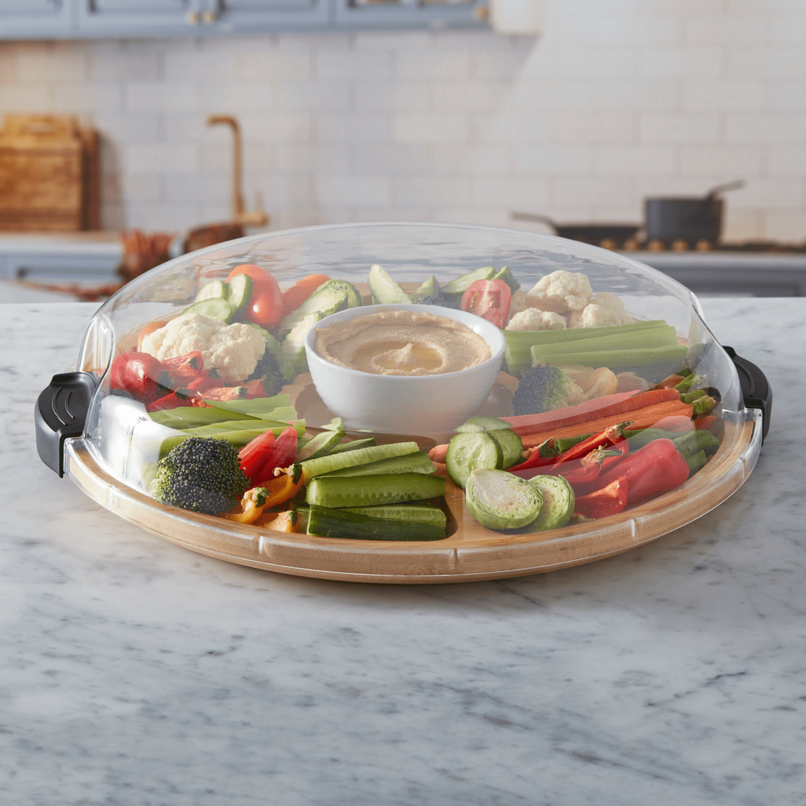 Farberware Build-a-Board Bamboo Divided Serving Board 35.5cm