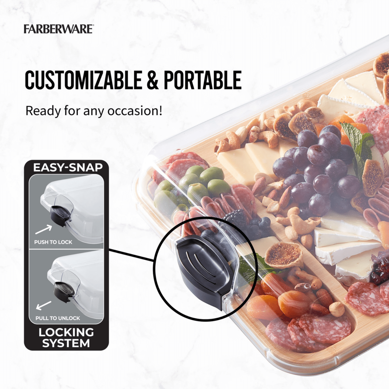 Farberware Build-a-Board Bamboo Rectangluar Board 40.5cm x 30.5cm