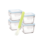 Glasslock Baby Food Square Container 5-Piece Set