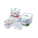 Glasslock Classic Tempered Glass Rectangle Container 10-Piece Set