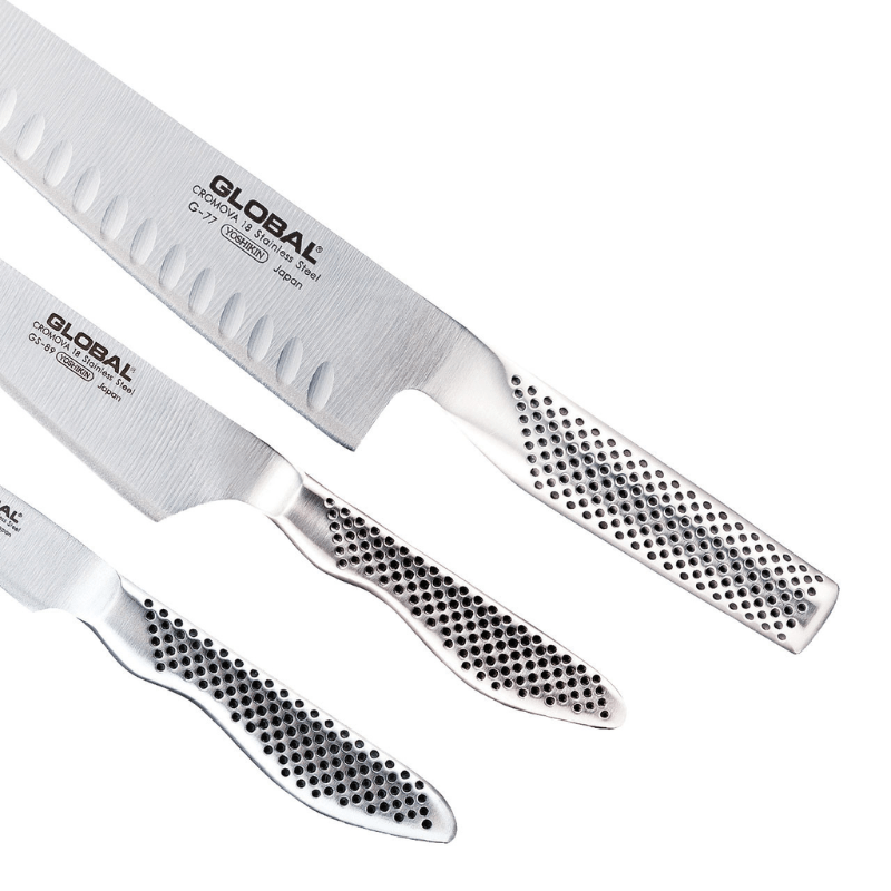 GLOBAL Classic Fluted Knife Set 3-Piece