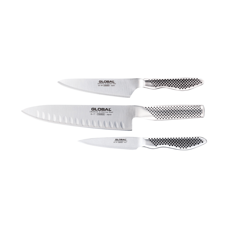 GLOBAL Classic Fluted Knife Set 3-Piece