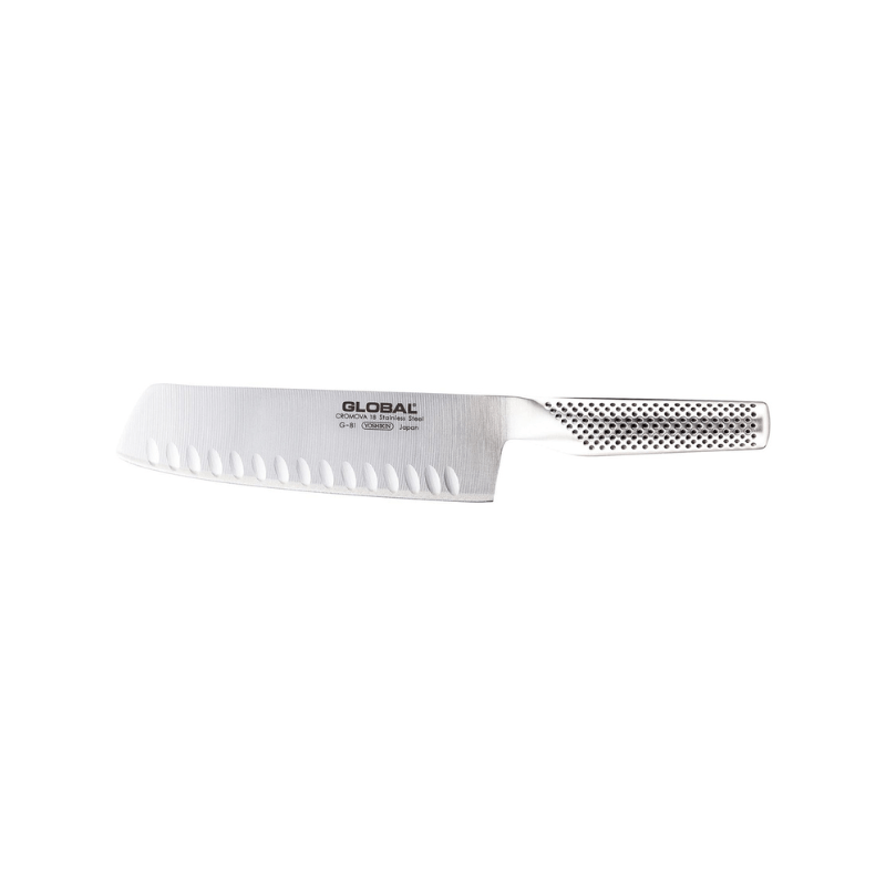 GLOBAL Classic Vegetable Knife 18cm Fluted (G-81)