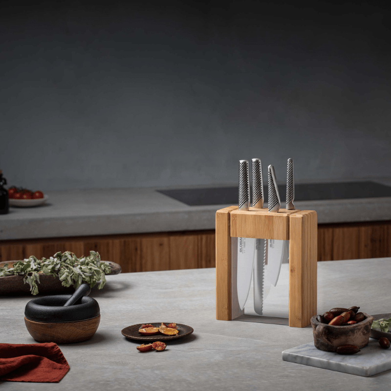 GLOBAL Ikasu Knife Block Set 5-Piece