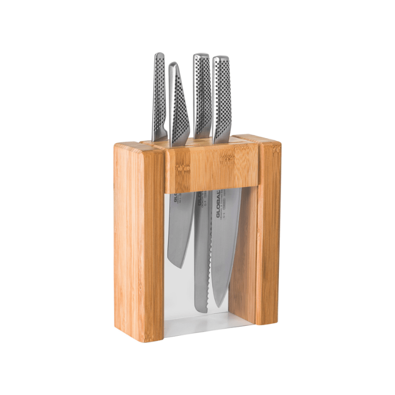GLOBAL Ikasu Knife Block Set 5-Piece