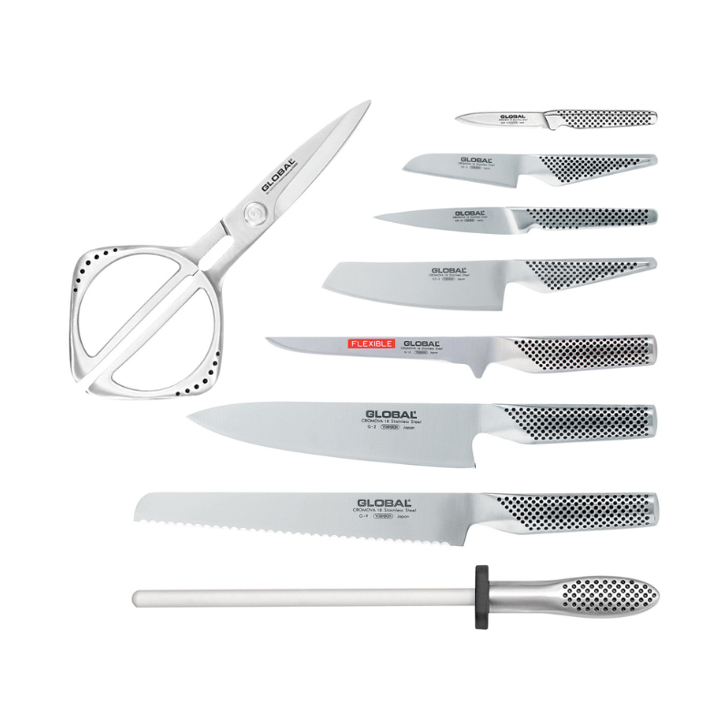 GLOBAL Takashi Knife Block Set 10-Piece