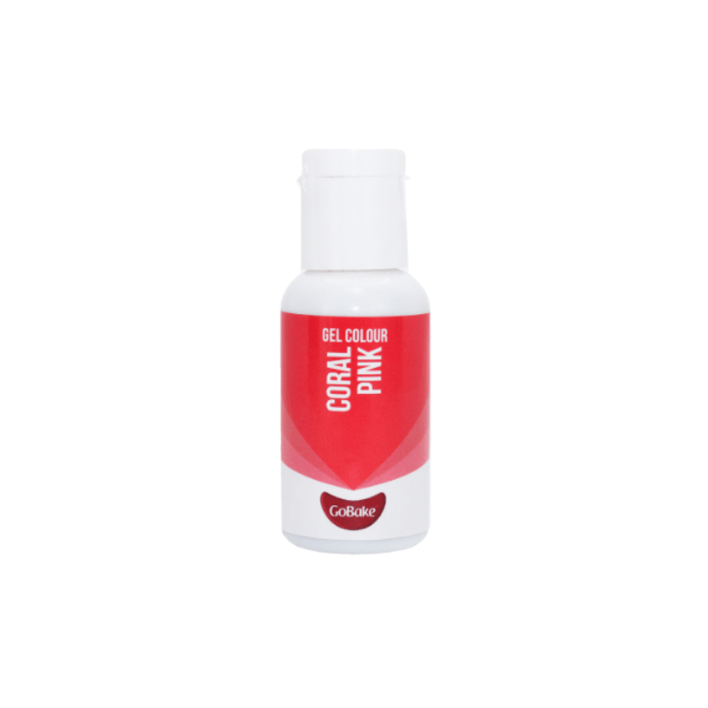 GoBake Gel Colour Coral Pink 21g The Homestore Auckland