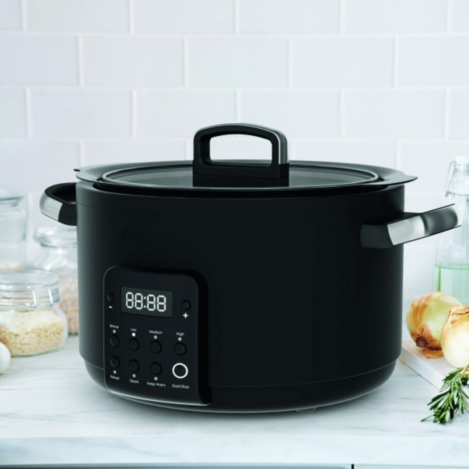 GreenPan Bistro Slow Cooker 3.7L Black