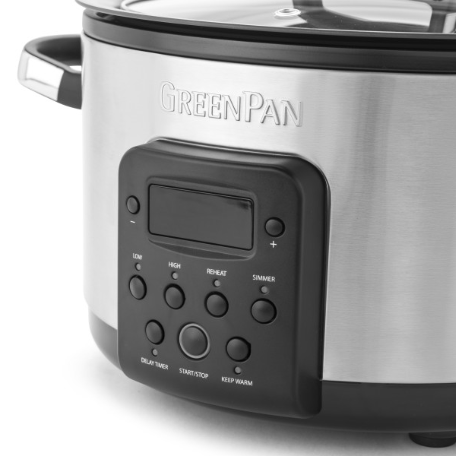 GreenPan Bistro Slow Cooker 3.7L Stainless Steel