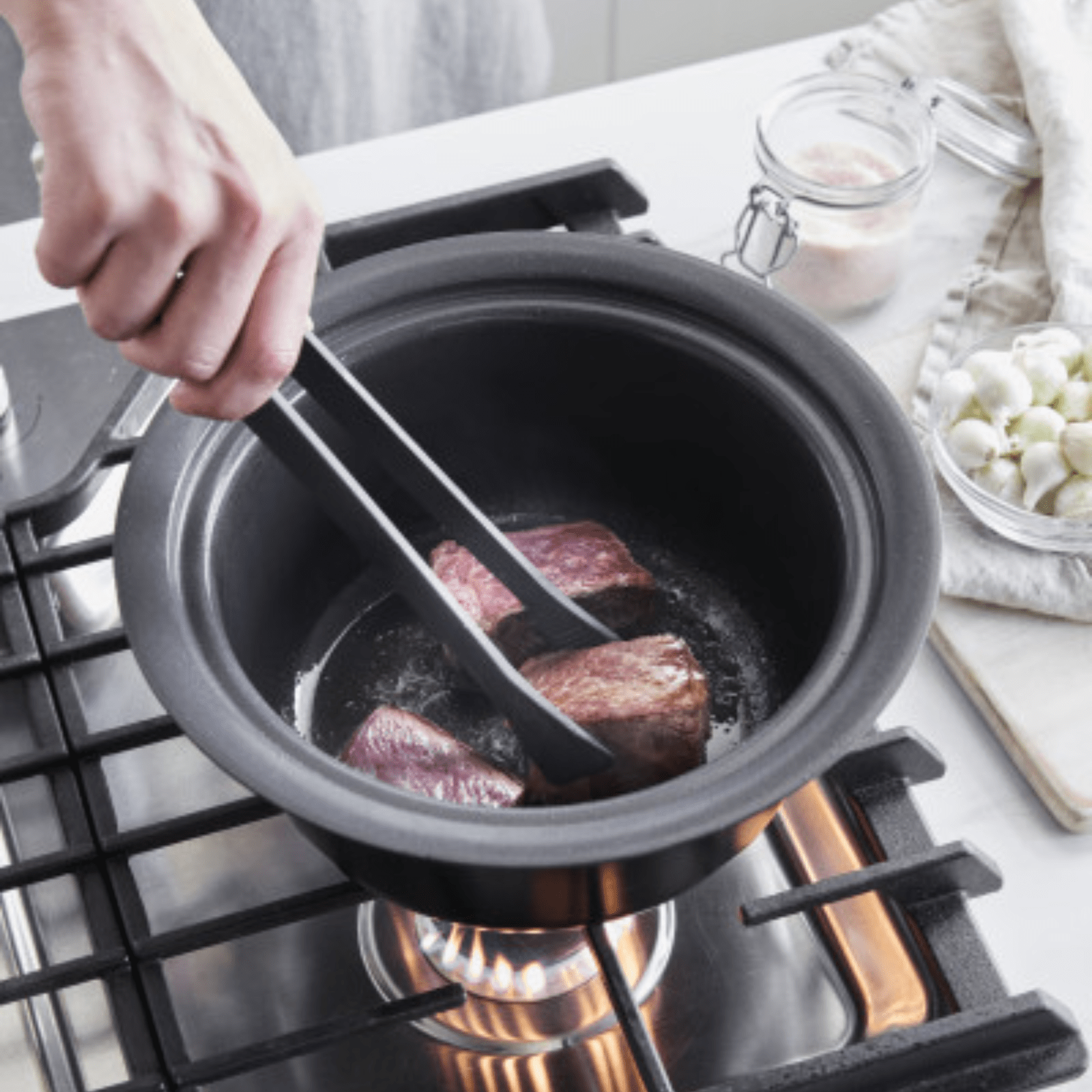 GreenPan Bistro Slow Cooker 3.7L Stainless Steel