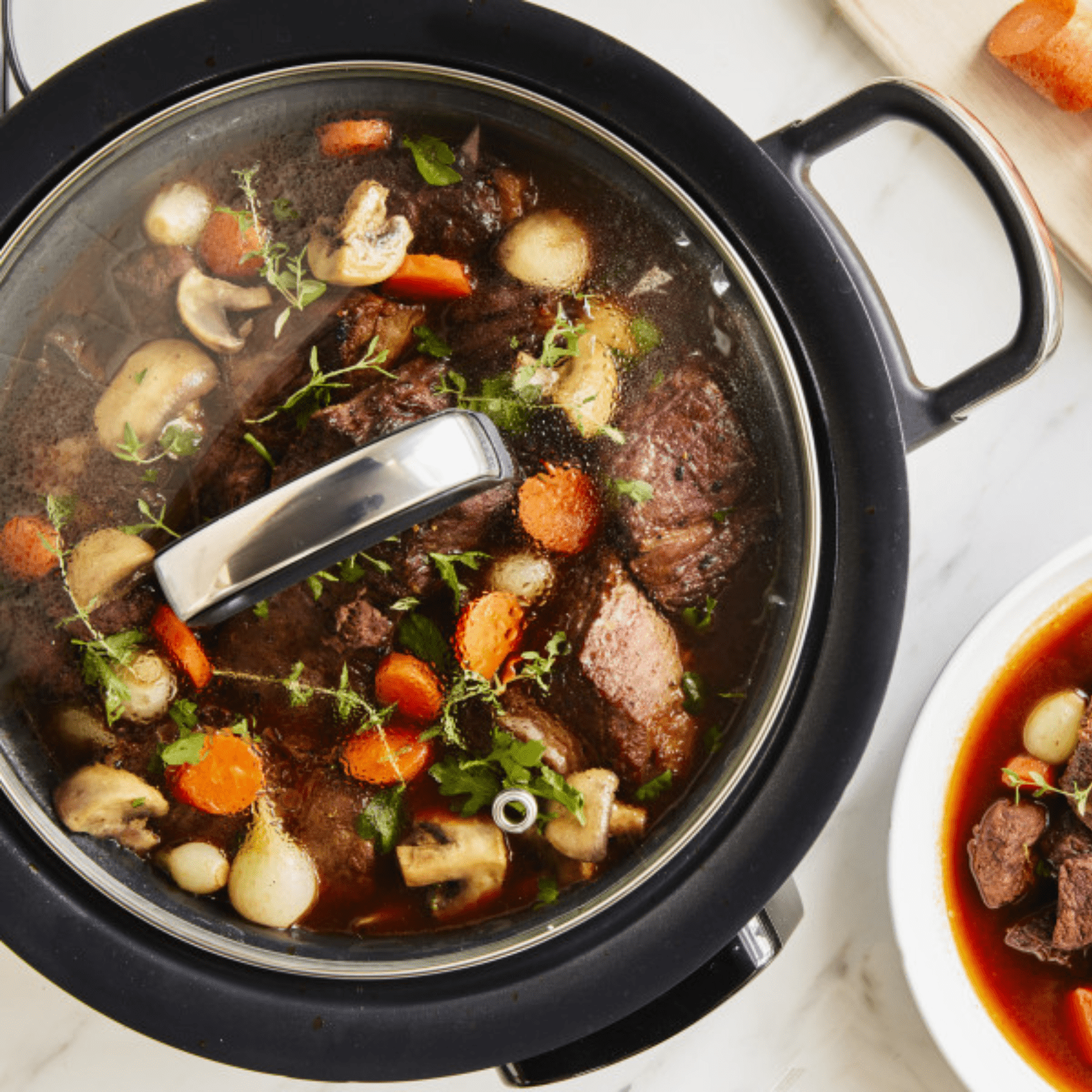 GreenPan Bistro Slow Cooker 3.7L Stainless Steel