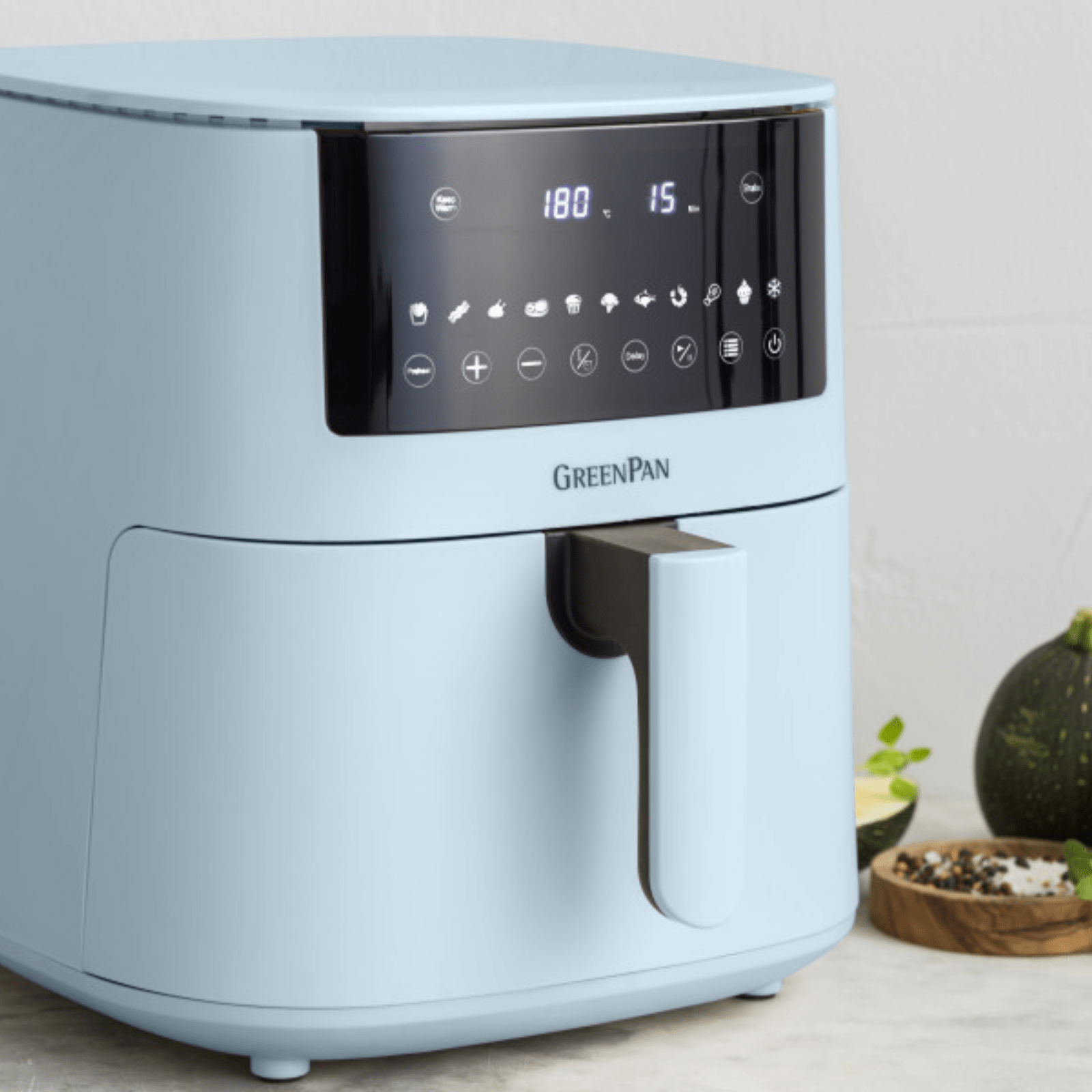 GreenPan Bistro XXL Air Fryer 7.2L Light Blue