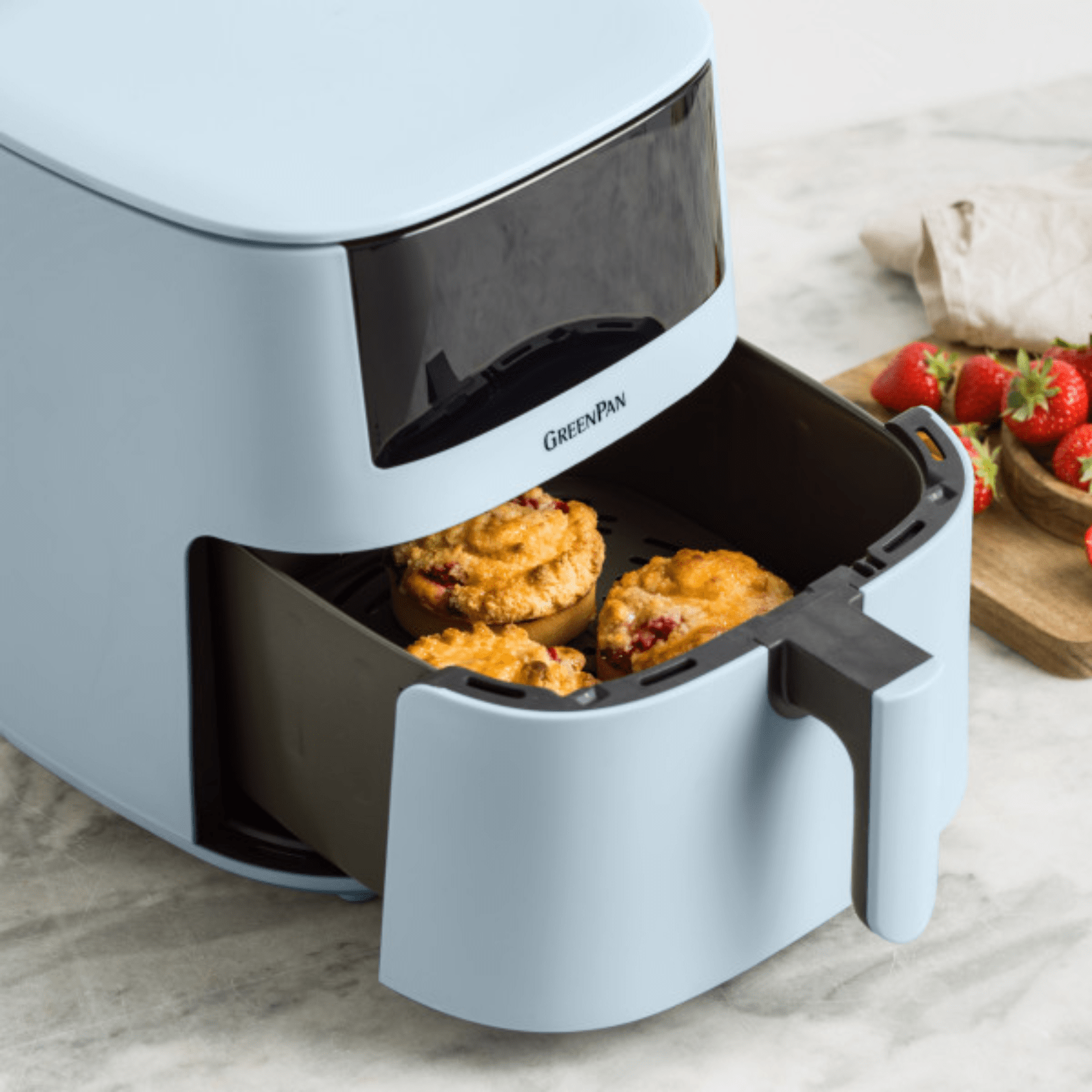 GreenPan Bistro XXL Air Fryer 7.2L Light Blue