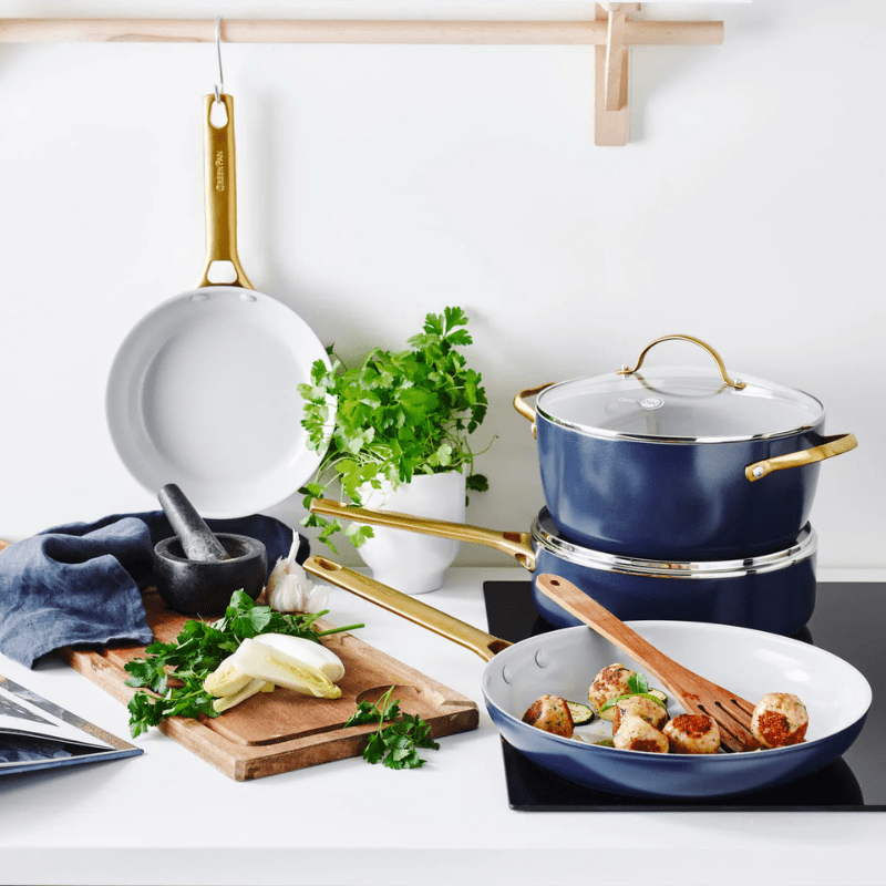 GreenPan Padova Casserole 24cm Navy Blue