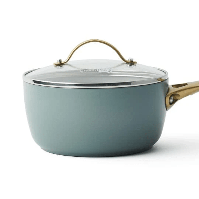 GreenPan Padova Non-Stick Saucepan 18cm Smokey Sky Blue