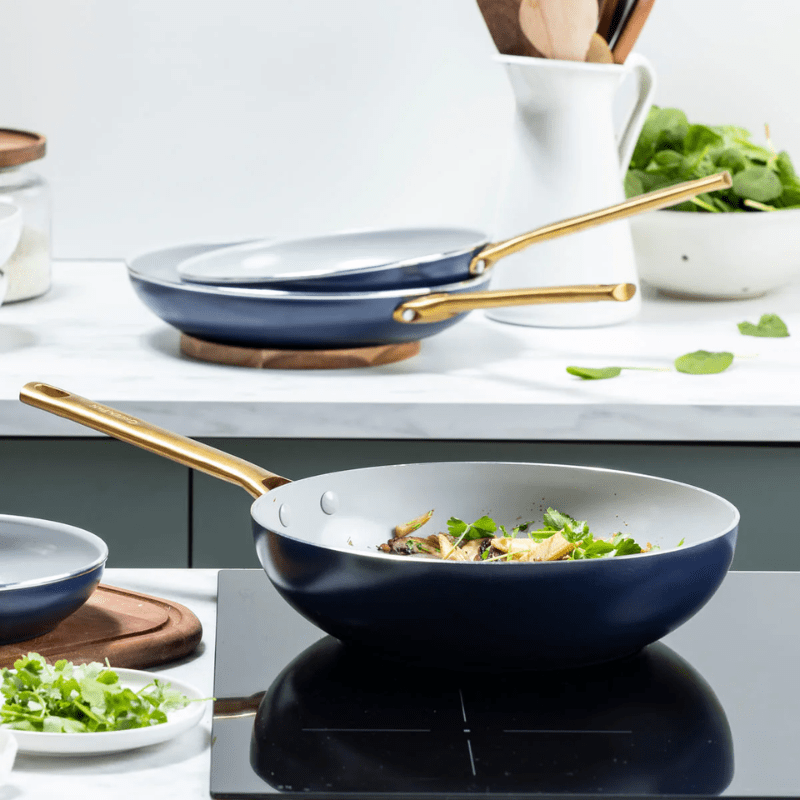 GreenPan Padova Open Wok 28cm Navy Blue