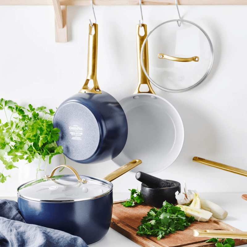 GreenPan Padova Saucepan 18cm Navy Blue