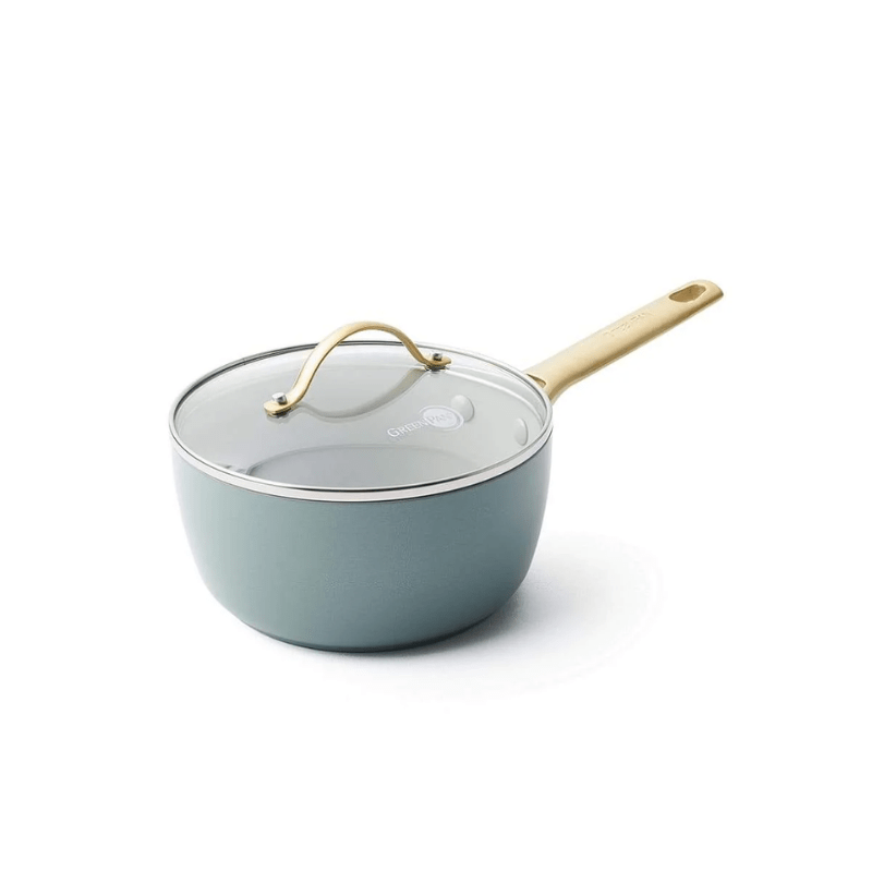 GreenPan Padova Saucepan 18cm Smokey Sky Blue