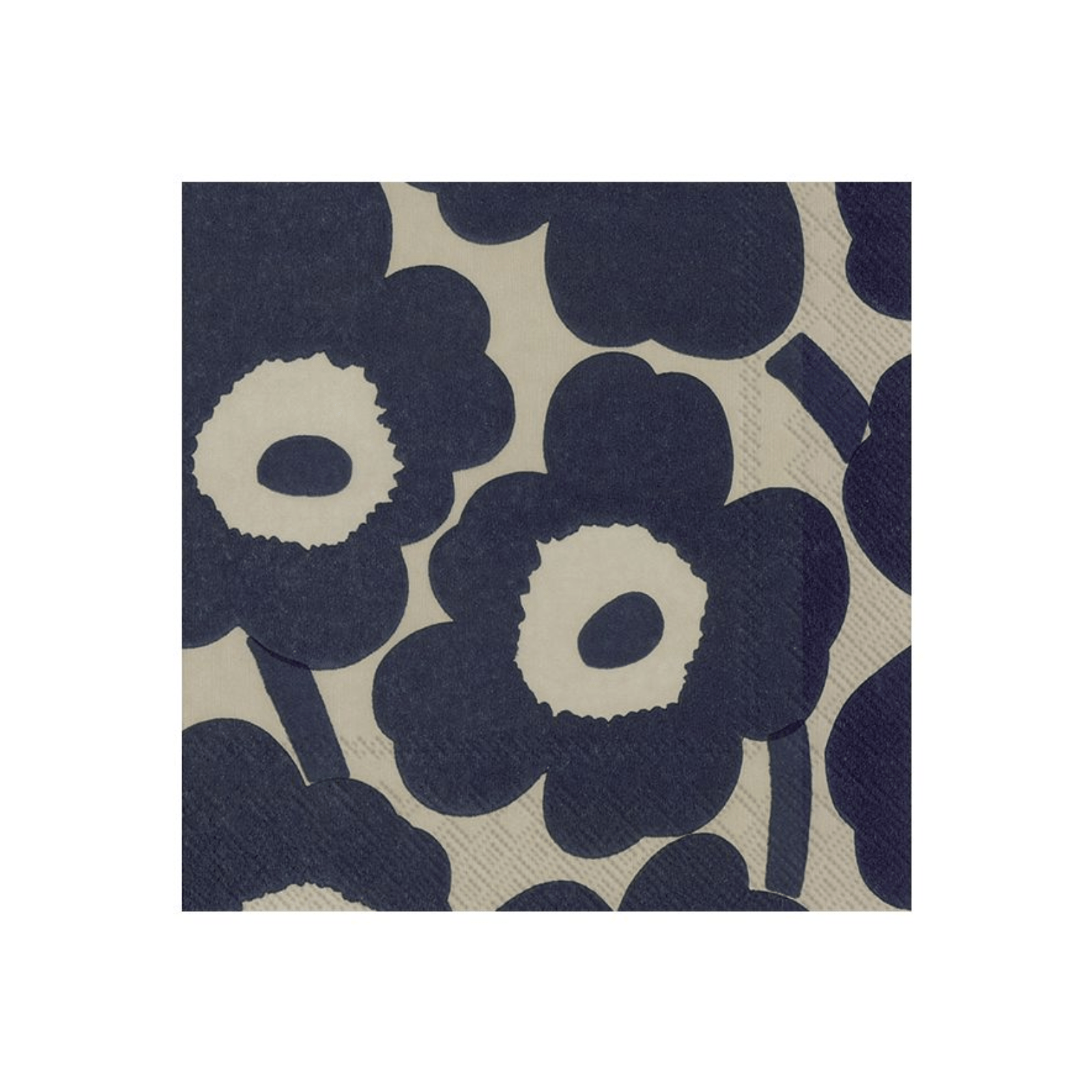 IHR Cocktail Marimekko Unikko Linen Blue Napkins Pack of 20