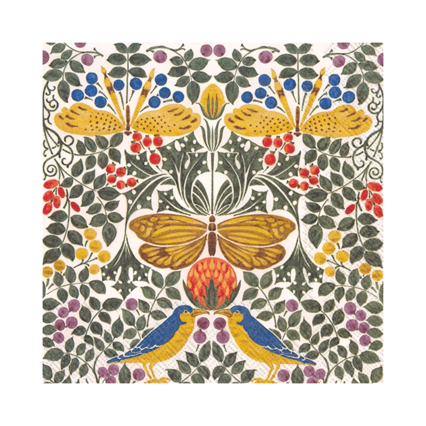 IHR Luncheon Birds and Butterflies V&A Napkins Pack of 20