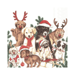 IHR Luncheon Dogs-Mas Napkins Pack of 20