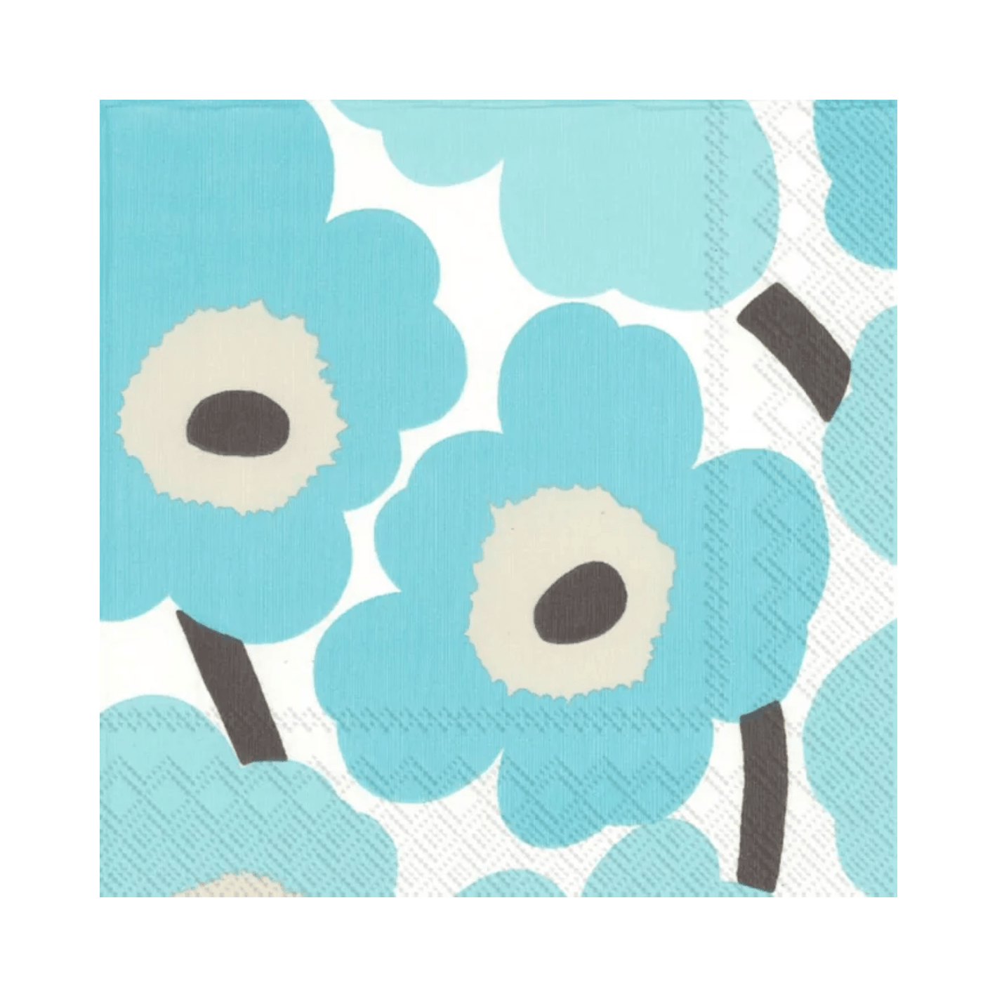 IHR Luncheon Marimekko Unikko Turquoise Napkins Pack of 20